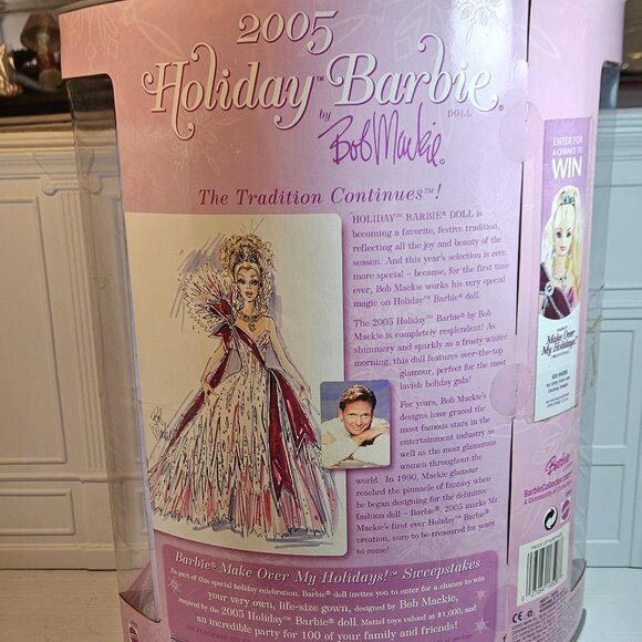 Bob Mackie 2005 Christmas Barbie RARE! - Picture 5 of 10